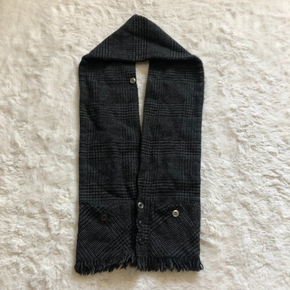 Scardigan Vintage 100% pure merino wool scarf - Picture 2 of 4